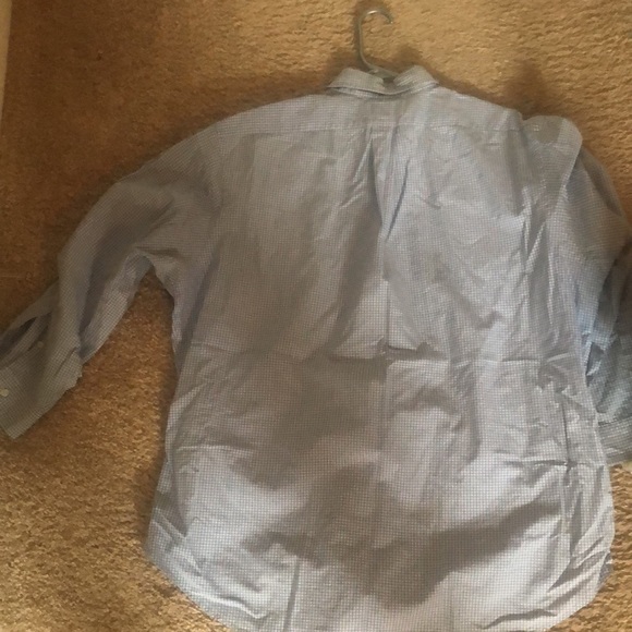 Used XL blue and white w/ pink horse Ralph Lauren button down. - Picture 4 of 4